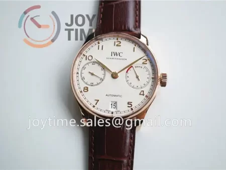 IWC Portuguese Real PR ZF 1:1 Best Edition RG 42mm Leather Strap A52010