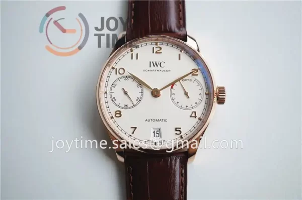 IWC Portuguese Real PR ZF 1:1 Best Edition RG 42mm Leather Strap A52010