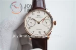 IWC Portuguese Real PR ZF 1:1 Best Edition RG 42mm Leather Strap A52010