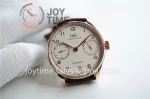 IWC Portuguese Real PR ZF 1:1 Best Edition RG 42mm Leather Strap A52010