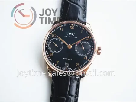 IWC Portuguese Real PR ZF 1:1 Best Edition RG 42mm Leather Strap A52010