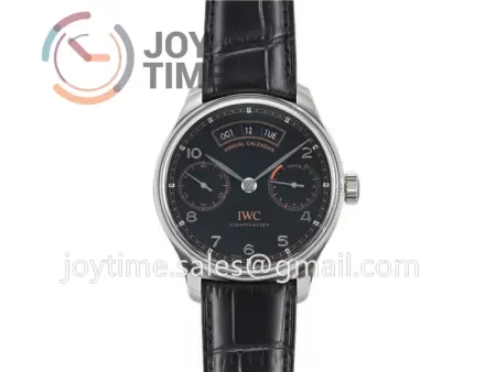 IWC Portuguese Real PR Real Annual Calendar ZF 1:1 Best Edition SS 44mm Leather Strap A52850