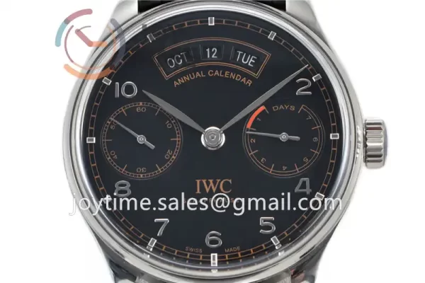 IWC Portuguese Real PR Real Annual Calendar ZF 1:1 Best Edition SS 44mm Leather Strap A52850