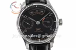 IWC Portuguese Real PR Real Annual Calendar ZF 1:1 Best Edition SS 44mm Leather Strap A52850