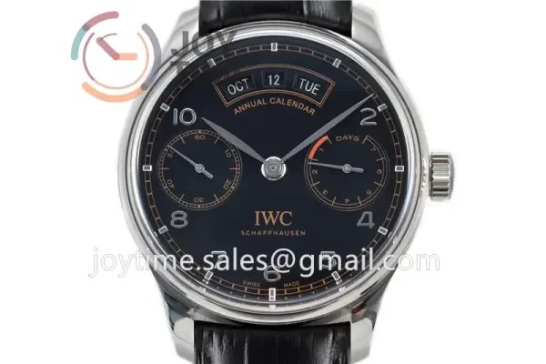 IWC Portuguese Real PR Real Annual Calendar ZF 1:1 Best Edition SS 44mm Leather Strap A52850