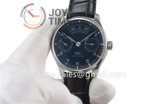 IWC Portuguese Real PR Real Annual Calendar ZF 1:1 Best Edition SS 44mm Leather Strap A52850