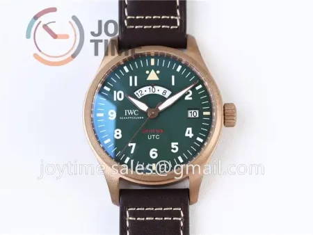 IWC Pilot UTC Spitfire “MJ271”  ZF 1:1 Best Edition Bronze 41mm Leather Strap A2836