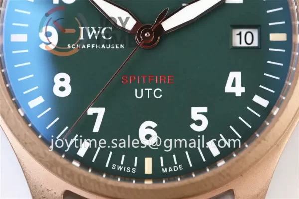 IWC Pilot UTC Spitfire “MJ271”  ZF 1:1 Best Edition Bronze 41mm Leather Strap A2836