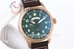 IWC Pilot UTC Spitfire “MJ271”  ZF 1:1 Best Edition Bronze 41mm Leather Strap A2836