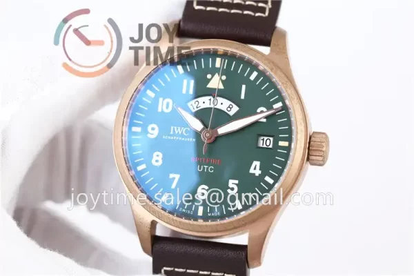 IWC Pilot UTC Spitfire “MJ271”  ZF 1:1 Best Edition Bronze 41mm Leather Strap A2836