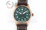 IWC Pilot Mark XVIII  ZF 1:1 Best Edition Bronze 39mm Leather Strap A2836