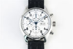 IWC Pilot Chronograph ZF 1:1 Best Edition SS 43mm Leather Strap A7750