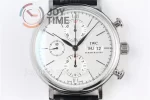 IWC Portofino Chrono ZF 1:1 Best Edition SS 42mm Leather Strap A7750