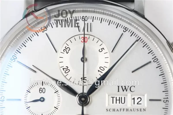 IWC Portofino Chrono ZF 1:1 Best Edition SS 42mm Leather Strap A7750