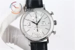 IWC Portofino Chrono ZF 1:1 Best Edition SS 42mm Leather Strap A7750