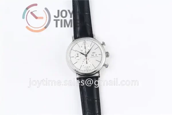 IWC Portofino Chrono ZF 1:1 Best Edition SS 42mm Leather Strap A7750