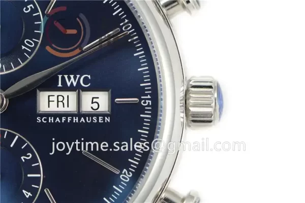 IWC Portofino Chrono ZF 1:1 Best Edition SS 42mm Leather Strap A7750