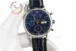 IWC Portofino Chrono ZF 1:1 Best Edition SS 42mm Leather Strap A7750