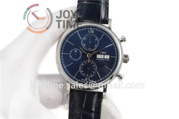 IWC Portofino Chrono ZF 1:1 Best Edition SS 42mm Leather Strap A7750