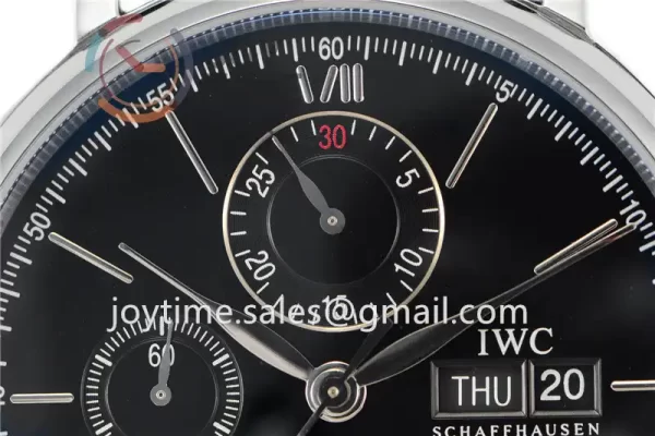 IWC Portofino Chrono ZF 1:1 Best Edition SS 42mm Leather Strap A7750