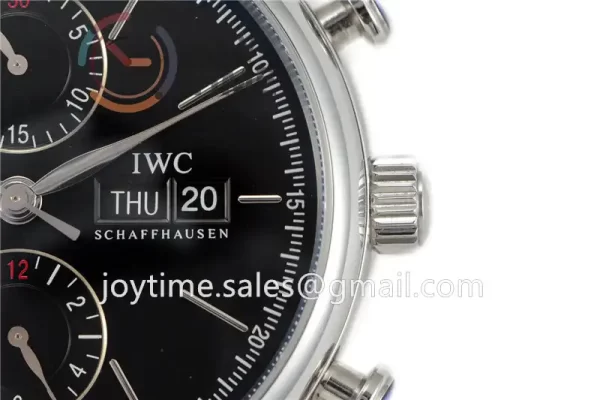 IWC Portofino Chrono ZF 1:1 Best Edition SS 42mm Leather Strap A7750