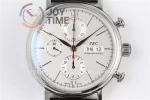 IWC Portofino Chrono ZF 1:1 Best Edition SS 42mm Leather Strap A7750