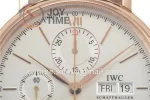 IWC Portofino Chrono ZF 1:1 Best Edition RG 42mm Leather Strap A7750