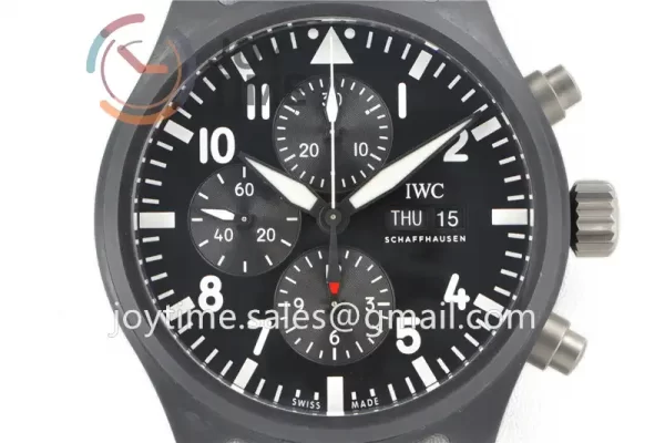 IWC Pilot Chronograph ZF 1:1 Best Edition Ceramic 44.5mm Nylon Strap A7750