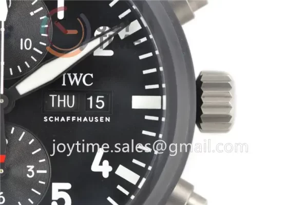 IWC Pilot Chronograph ZF 1:1 Best Edition Ceramic 44.5mm Nylon Strap A7750