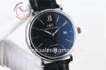 IWC Portofino Automatic AF 1:1 Best Edition SS 40mm Leather Strap A2892