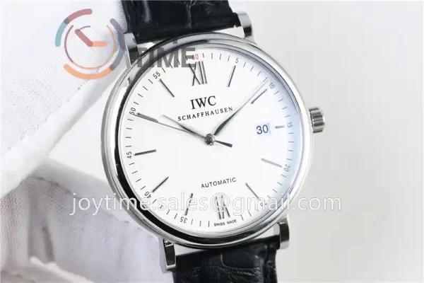 IWC Portofino Automatic AF 1:1 Best Edition SS 40mm Leather Strap A2892