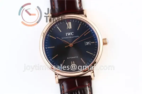 IWC Portofino Automatic ZF 1:1 Best Edition RG 40mm Leather Strap Miyota9015