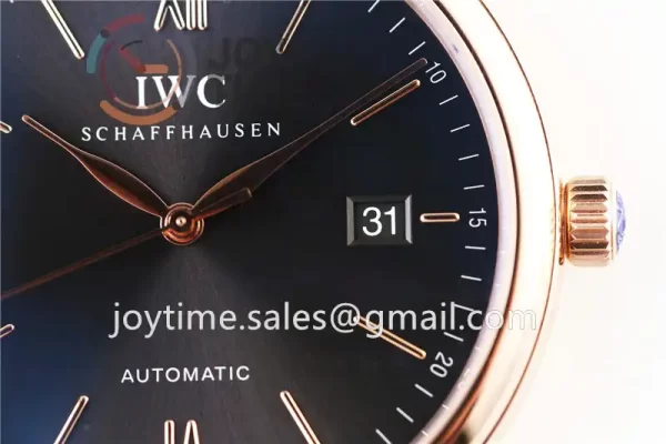 IWC Portofino Automatic ZF 1:1 Best Edition RG 40mm Leather Strap Miyota9015