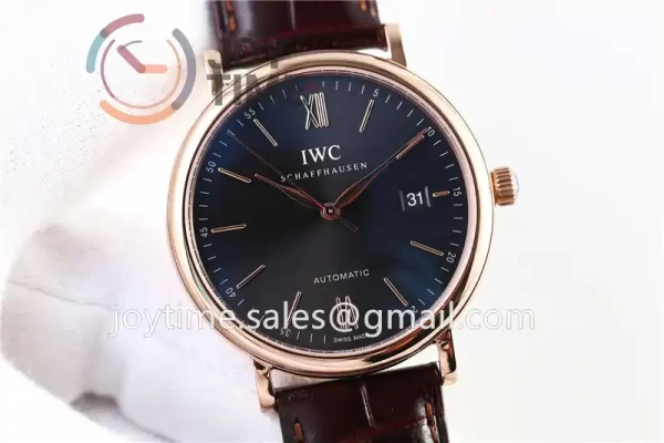 IWC Portofino Automatic ZF 1:1 Best Edition RG 40mm Leather Strap Miyota9015