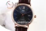 IWC Portofino Automatic ZF 1:1 Best Edition RG 40mm Leather Strap Miyota9015