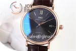 IWC Portofino Automatic ZF 1:1 Best Edition RG 40mm Leather Strap Miyota9015