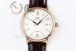 IWC Portofino Automatic ZF 1:1 Best Edition RG 40mm Leather Strap Miyota9015