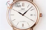 IWC Portofino Automatic ZF 1:1 Best Edition RG 40mm Leather Strap Miyota9015