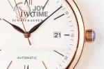 IWC Portofino Automatic ZF 1:1 Best Edition RG 40mm Leather Strap Miyota9015