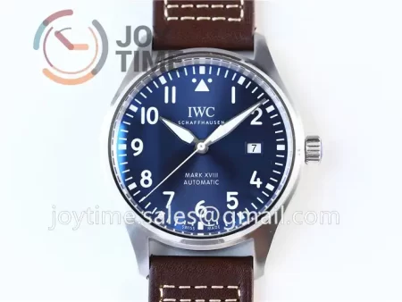 IWC Pilot Mark XVIII ZF 1:1 Best Edition SS 40mm Leather Strap Miyota9015