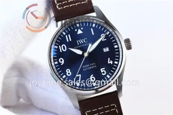 IWC Pilot Mark XVIII ZF 1:1 Best Edition SS 40mm Leather Strap Miyota9015