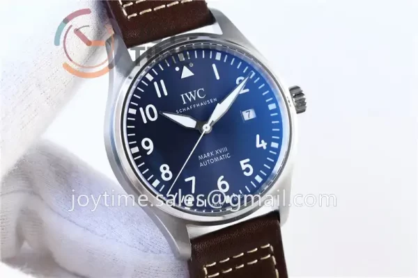 IWC Pilot Mark XVIII ZF 1:1 Best Edition SS 40mm Leather Strap Miyota9015