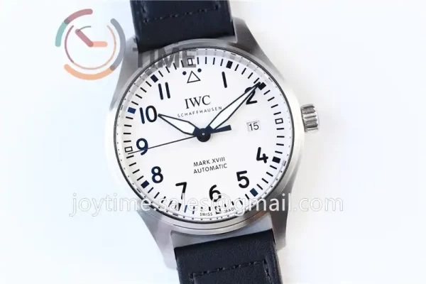 IWC Pilot Mark XVIII ZF 1:1 Best Edition SS 40mm Leather Strap Miyota9015