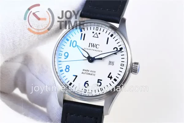 IWC Pilot Mark XVIII ZF 1:1 Best Edition SS 40mm Leather Strap Miyota9015