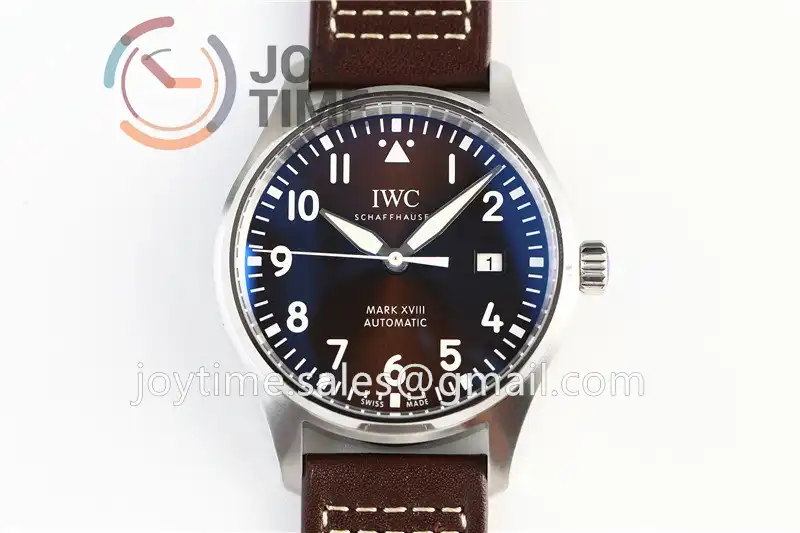 IWC Pilot Mark XVIII ZF 1:1 Best Edition SS 40mm Leather Strap Miyota9015