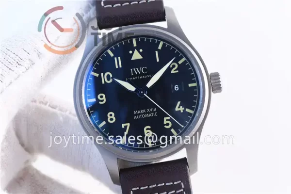 IWC Pilot Mark XVIII ZF 1:1 Best Edition Titanium 40mm Leather Strap Miyota9015