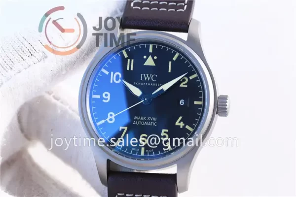 IWC Pilot Mark XVIII ZF 1:1 Best Edition Titanium 40mm Leather Strap Miyota9015