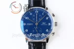 IWC Portugieser Chronograph Edition “150 Years” YLF 1:1 Best Edition SS 41mm Leather Strap A69380