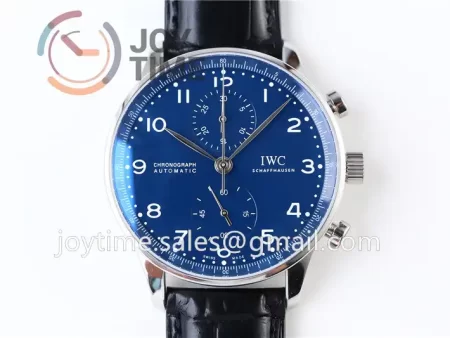 IWC Portugieser Chronograph Edition “150 Years” YLF 1:1 Best Edition SS 41mm Leather Strap A69380