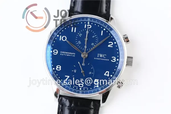 IWC Portugieser Chronograph Edition “150 Years” YLF 1:1 Best Edition SS 41mm Leather Strap A69380